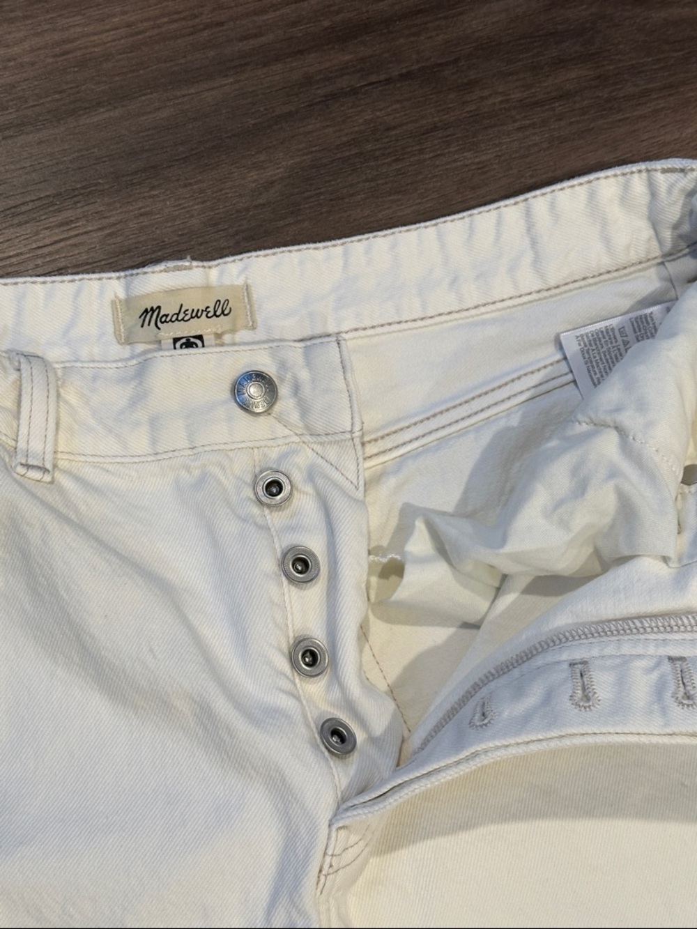 Madewell Off-White the Darted Barrel-Leg Jeans - Picture 10 of 11